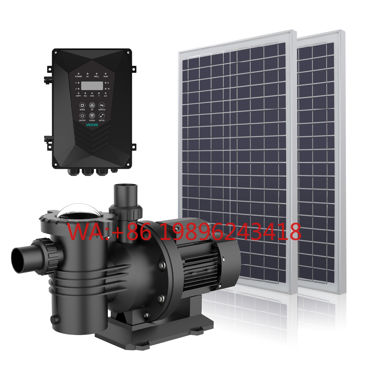 Solar Water Pump - VEICHI AC DC Hibrit Güçlü İnvertörlü