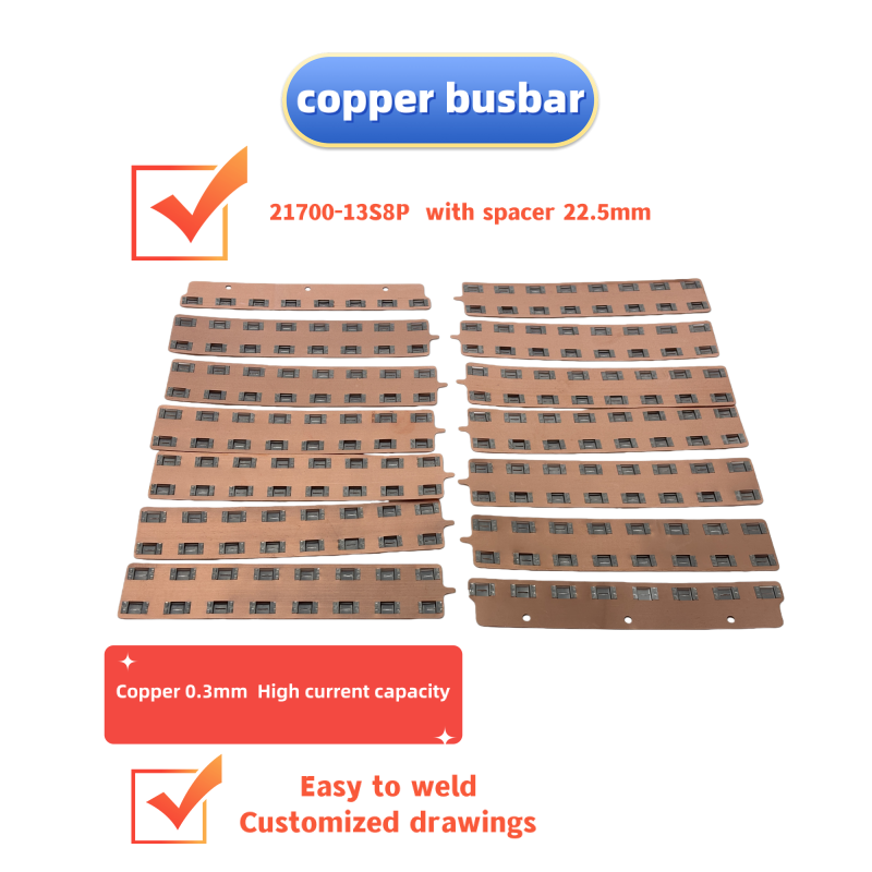 Bus Bar Copper - 21700-13S8P E-bisiklet Lityum Bataryaları için Bakır