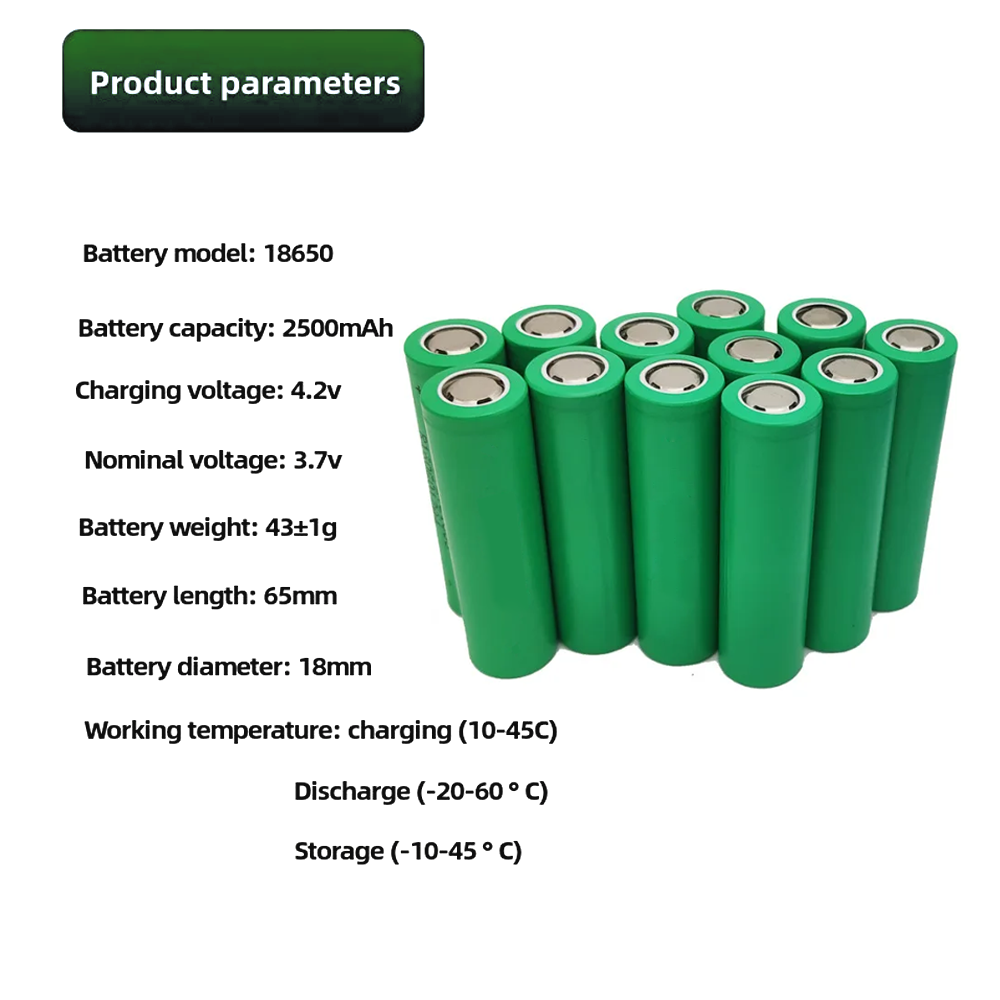 18650 25R 3.7V 2500mAh YENİ Yü - Renewable Energy Technology incelemesi ve fiyatı
