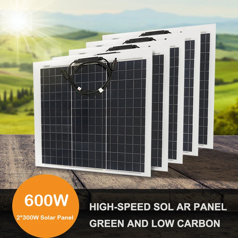 Güneş Paneli 300W 600W Esnek M - Solar Panel Monocrystalline incelemesi ve fiyatı