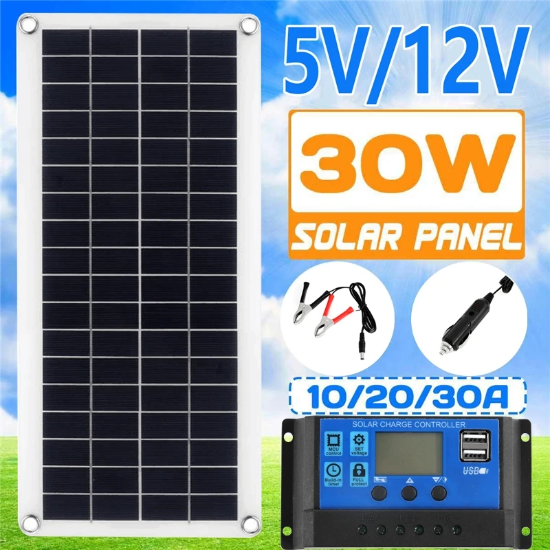 Güneş Paneli Kiti 30W 12V Çift - Solar Panel Monocrystalline incelemesi ve fiyatı