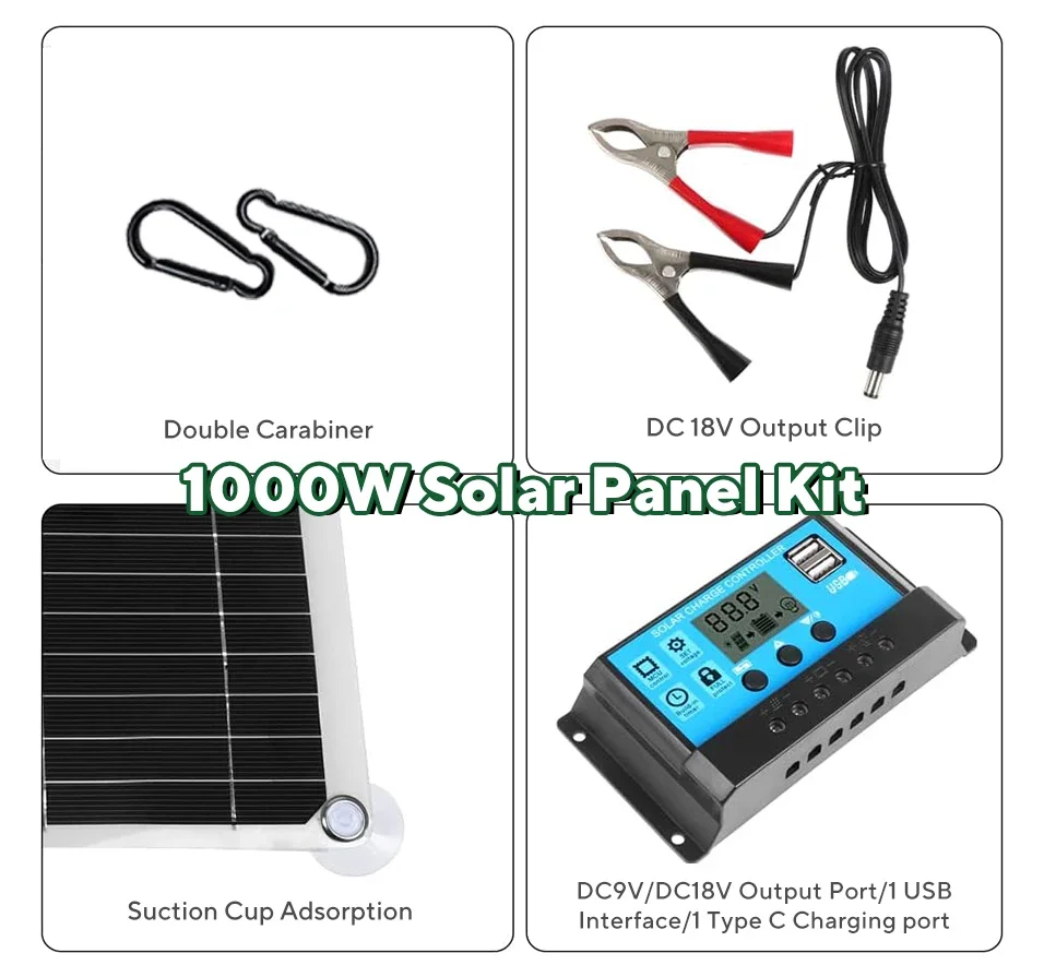 1000W Güneş Paneli Kiti, 12V G - Solar Panel Monocrystalline incelemesi ve fiyatı